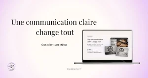 cas client artisan Art Meka communication claire site vitrine carte visite visibilite digitale