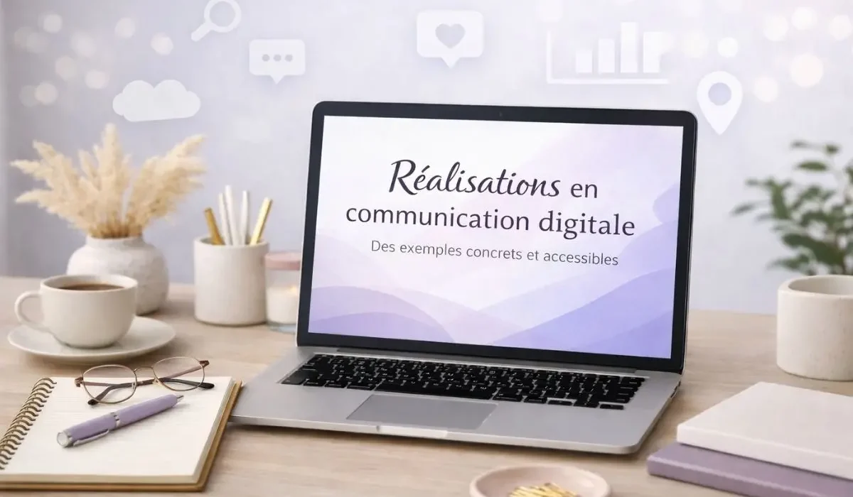 réalisations communication digitale entrepreneur site web réseaux sociaux google business profile